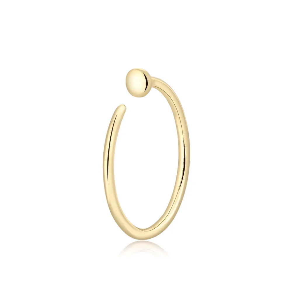 14 Karat Gold Basic Nose Hoop Ring