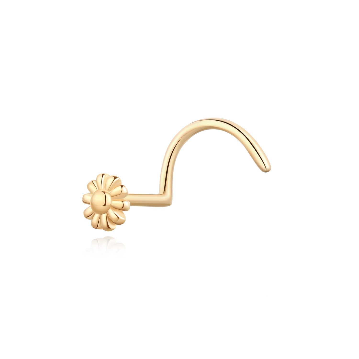 14KT GOLD DAISY NOSE SCREW