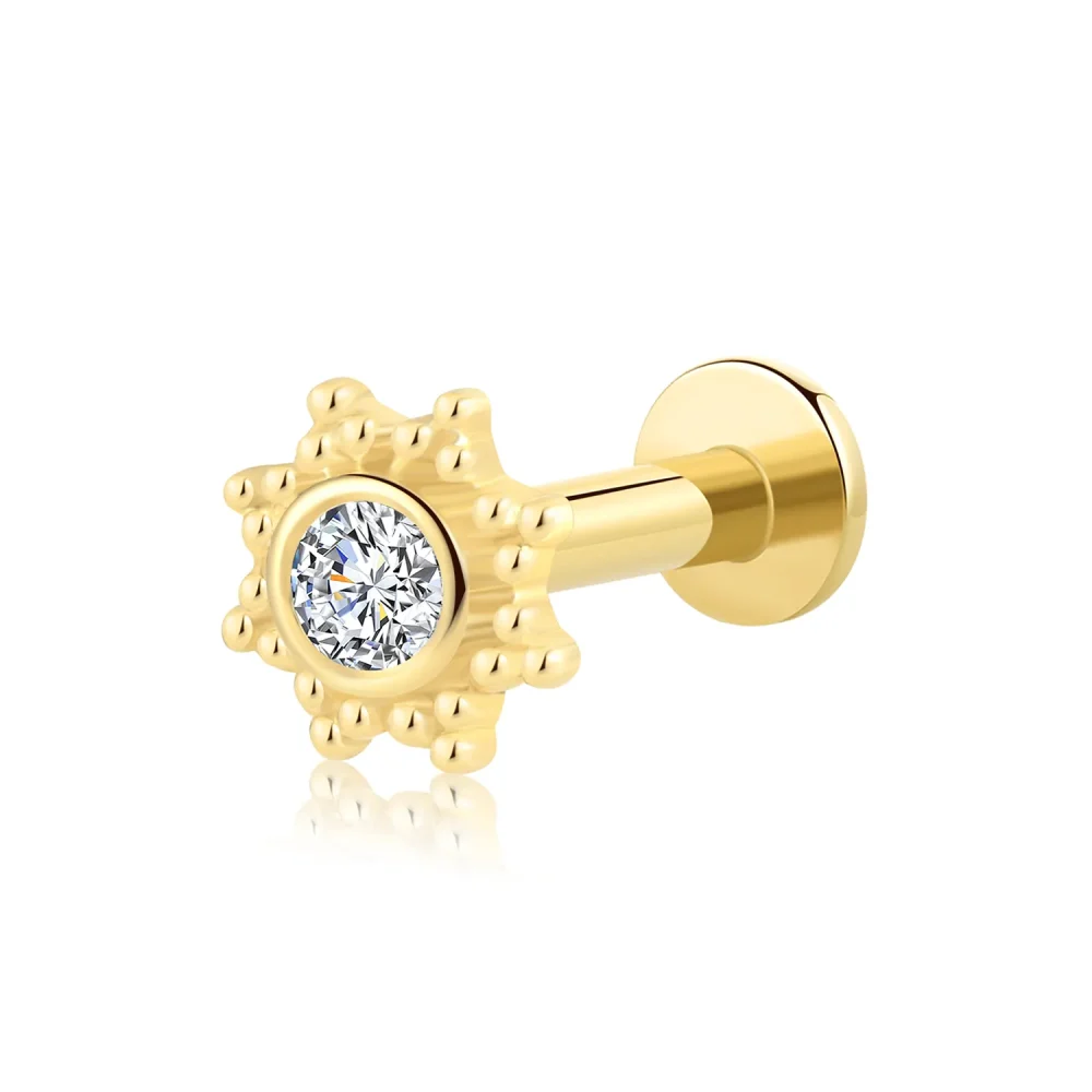 14K Solid Gold-GV96G